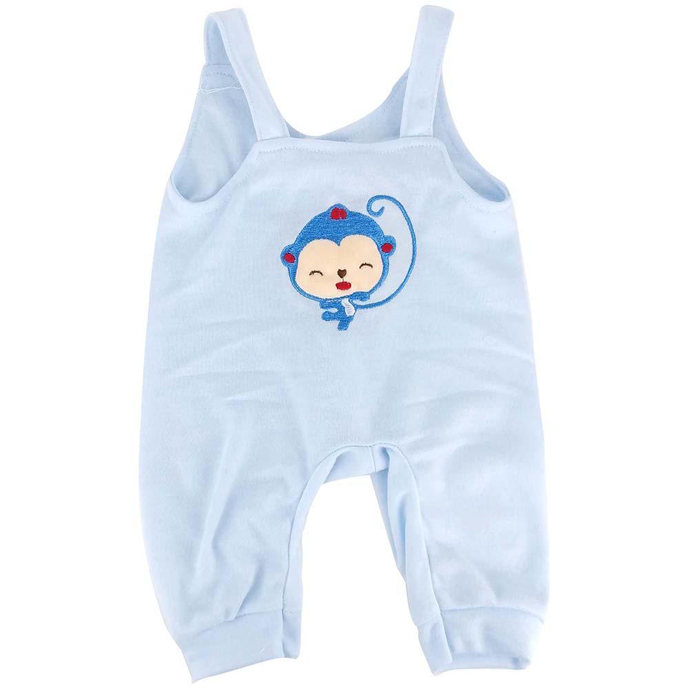 Roupa para Boneca - Bebê Reborn - Laura Baby - Monkey - Azul